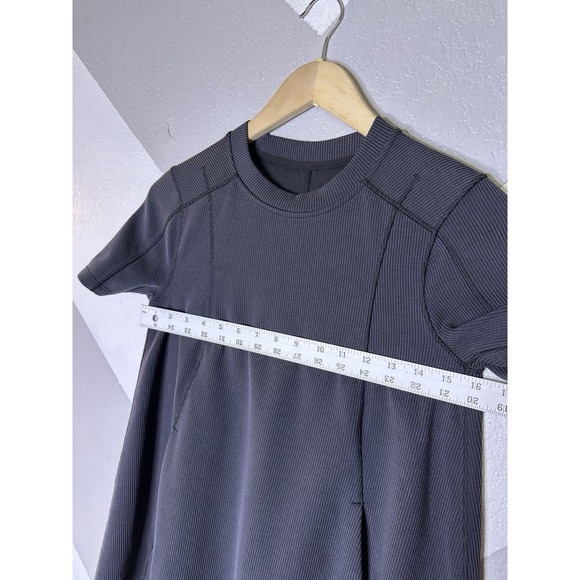 Lululemon Ribbed Softstreme T-Shirt Dress Black Short Sleeve Size 0 - MSRP $99 - Picture 6 of 11